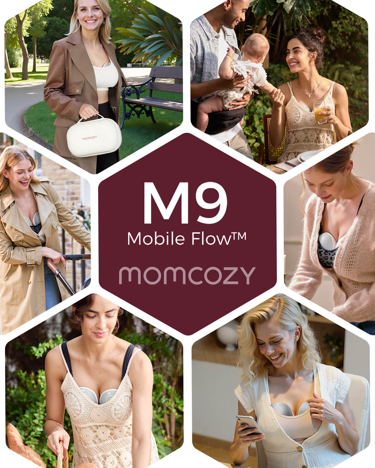 Momcozy Mobile Flow™ Freihändige Milchpumpe | M9