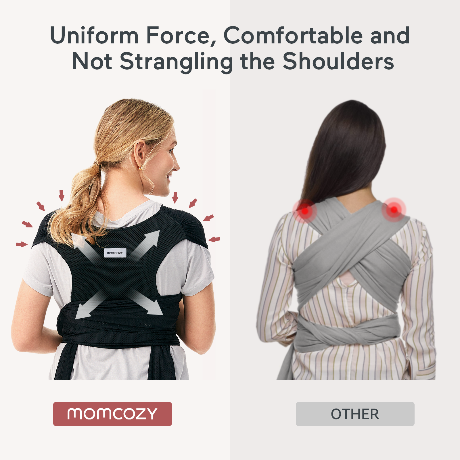 Momcozy SnapLite Kühlendes Mesh Tragetuch