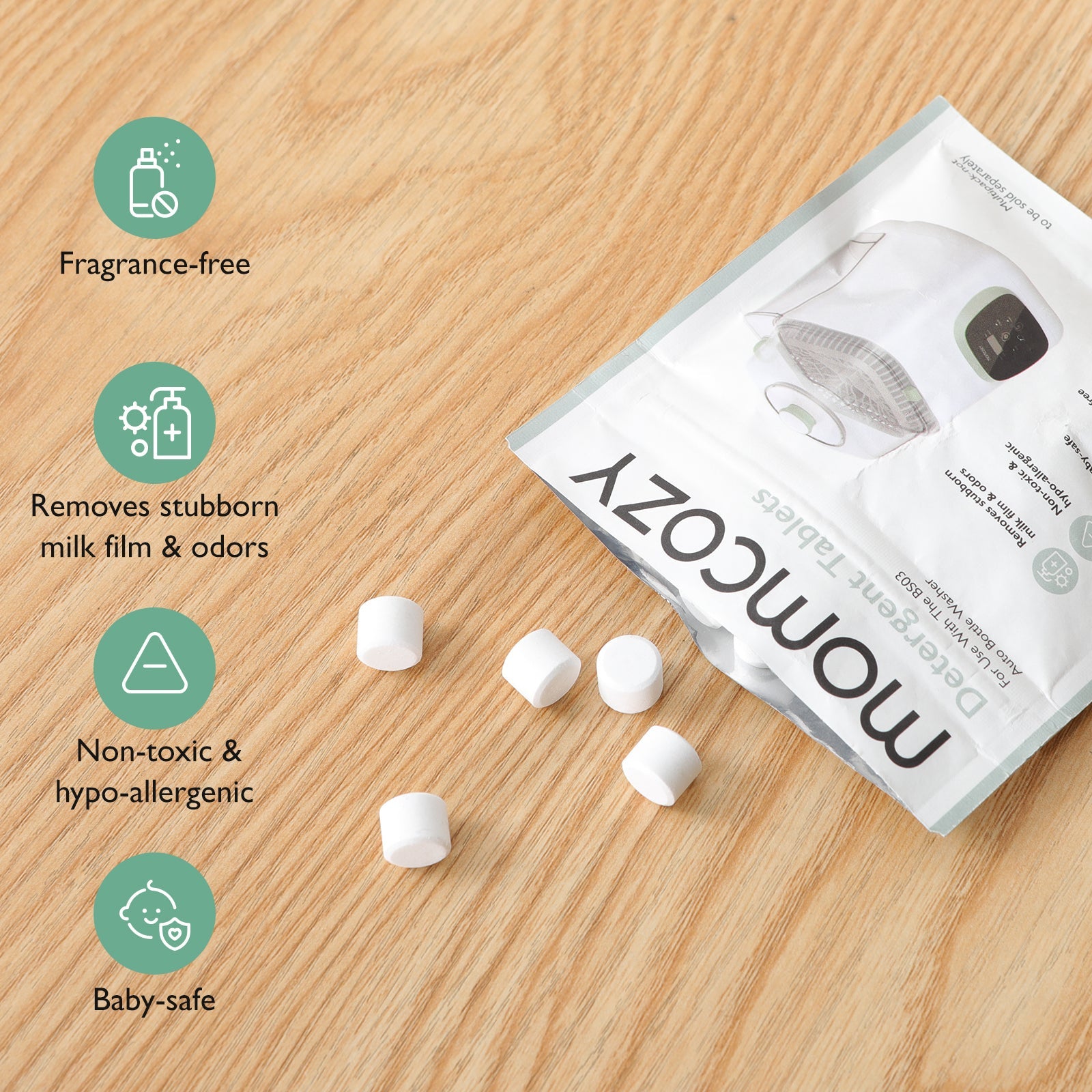 Waschblock für KleanPal Pro Flaschenwaschmaschine, 120 Tabletten