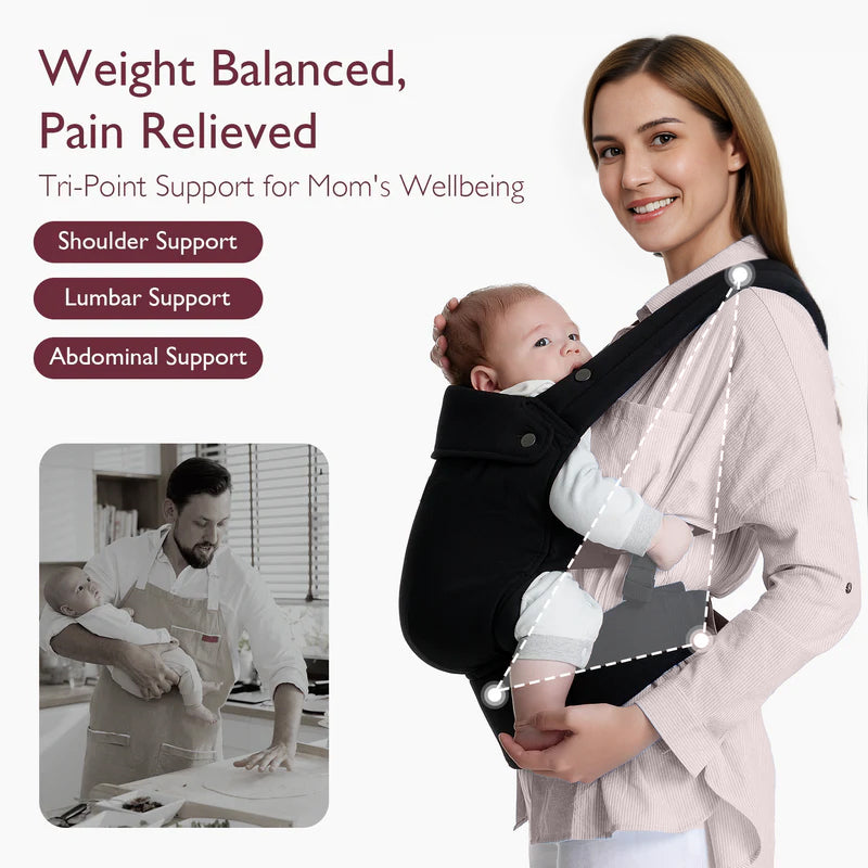 Momcozy PureHug Baby Carrier - Black